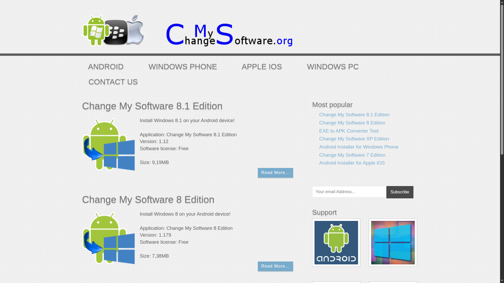2014 Homepage Screenshot